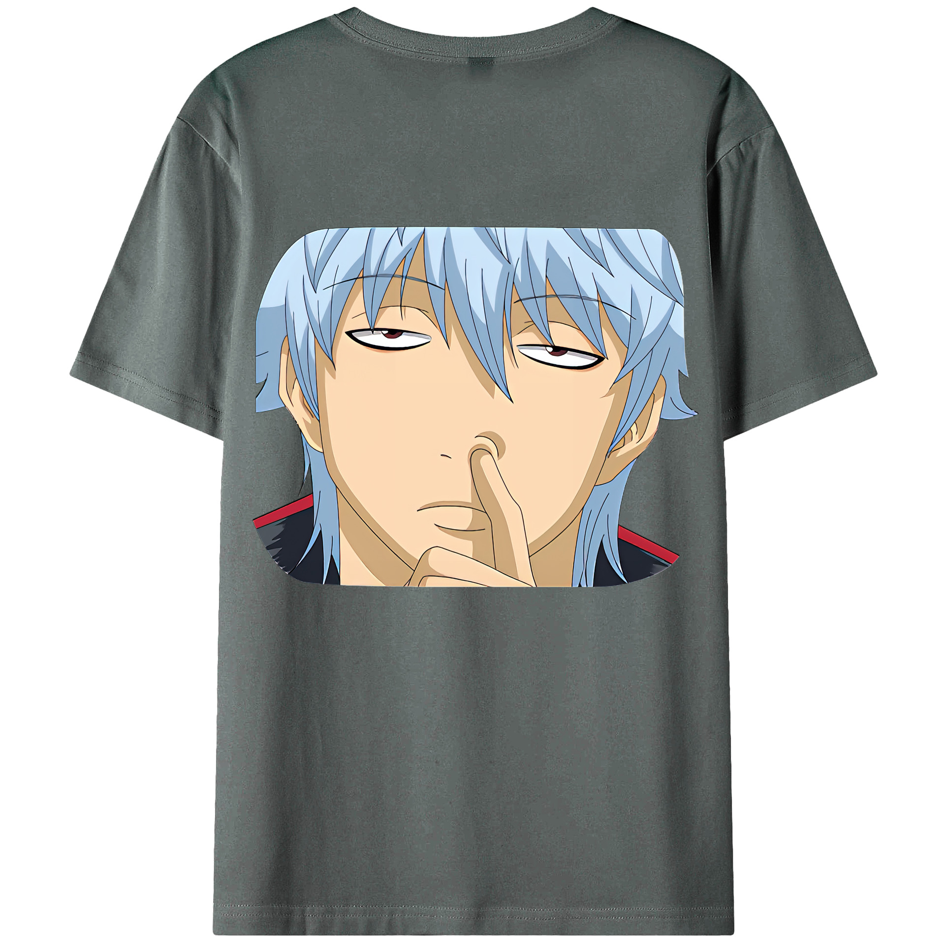 （画像用） ぎんたま 坂田銀時（さかたぎんとき） 神楽 志村新八（しむら しんぱち） GINTAMA Sakata Gintoki Kagura Shimura Shinpachi 綿100％ メンズ半袖Tシャツ（バックプリント） 通気性